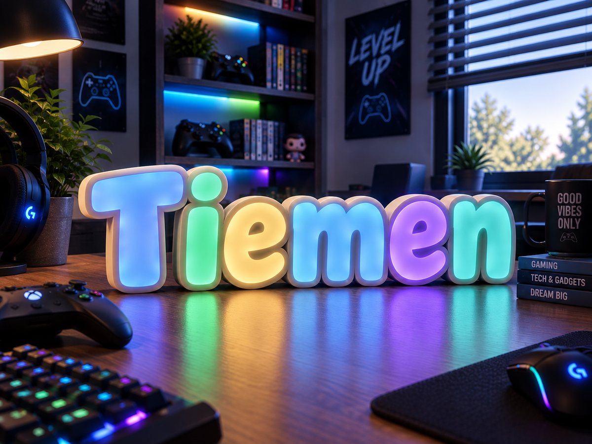 Stimmung am Gaming-Setup — E³ NameSign EMBODY³